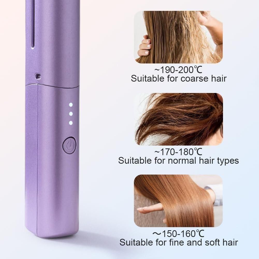 Mini Rechargeable Hair Straightener & Hot Comb