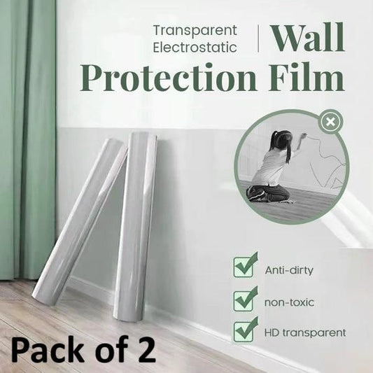Self- Adhesive Transparent Electrostatic Wall Protection Film (Buy 1 Get 1 Free)